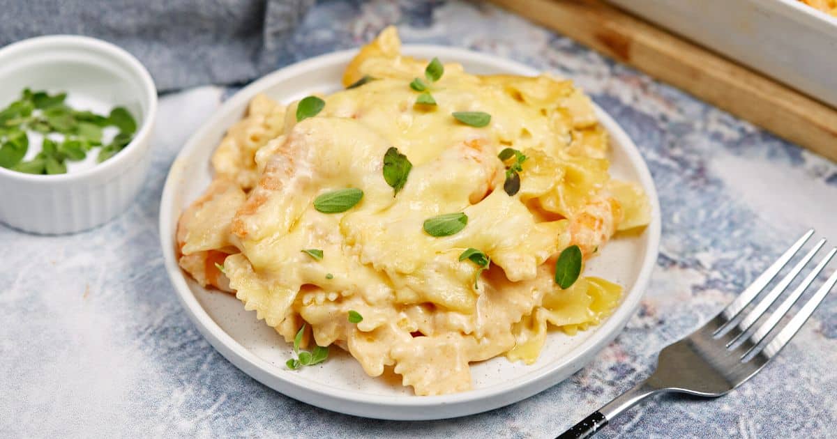 Delicious shrimp and noodle and casserole