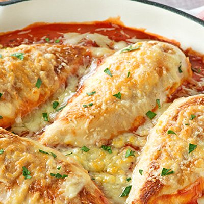 Baked Chicken with Mozzerella Balls