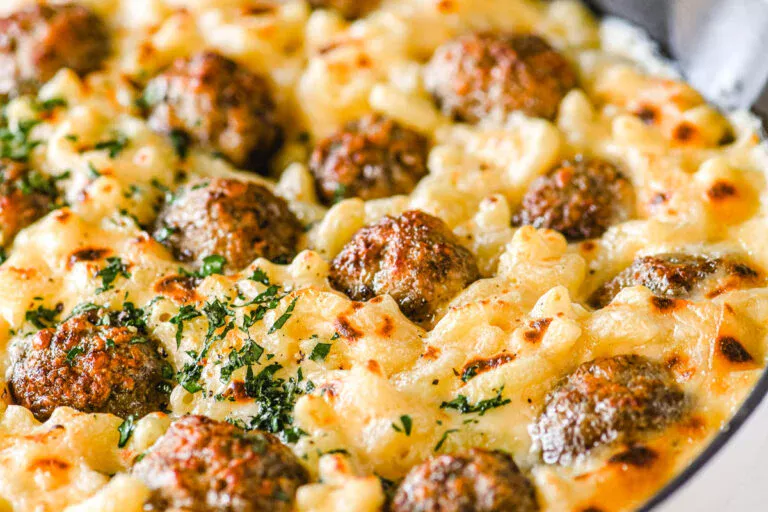 Mac and cheese meatballs